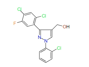(3-(2,4-Dichloro-5-fluorophenyl)-1-(2-chlorophenyl)-1H-pyrazol-4-yl)methanol, 97%