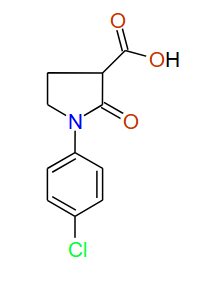 1-(4-Chlorophenyl)-2-oxopyrrolidine-3-carboxylic acid, 97%
