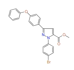 Methyl 1-(4-bromophenyl)-3-(4-phenoxyphenyl)-1H-pyrazole-5-carboxylate, 97%