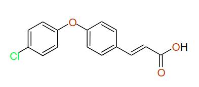 (E)-3-(4-(4-Chlorophenoxy)phenyl)acrylic acid, 97%