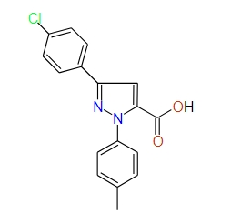 3-(4-Chlorophenyl)-1-p-tolyl-1H-pyrazole-5-carboxylic acid, 97%