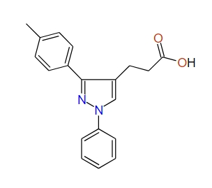 3-(1-Phenyl-3-p-tolyl-1H-pyrazol-4-yl)propanoic acid
