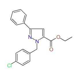 Ethyl 1-(4-chlorobenzyl)-3-phenyl-1H-pyrazole-5-carboxylate, 95%