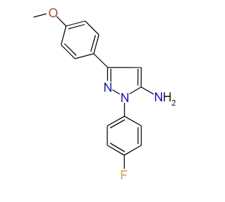 1-(4-Fluorophenyl)-3-(4-methoxyphenyl)-1H-pyrazol-5-amine