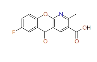 7-Fluoro-2-methyl-5-oxo-5H-[1]benzopyrano[2,3-b]pyridine-3-carboxylic acid