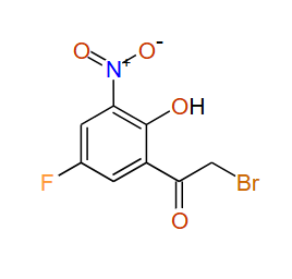 2-Bromo-1-(5-fluoro-2-hydroxy-3-nitrophenyl)ethanone, 97%