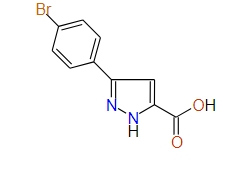 3-(4-Bromophenyl)-1H-pyrazole-5-carboxylic acid, 97%