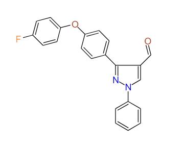 3-(4-(4-Fluorophenoxy)phenyl)-1-phenyl-1H-pyrazole-4-carbaldehyde