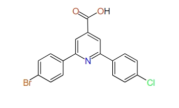 2-(4-Bromophenyl)-6-(4-chlorophenyl)pyridine-4-carboxylic acid