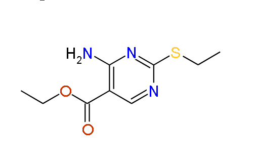 4-Amino-2-ethylthio-5-pyrimidine carboxylic acid ethyl ester, 98%