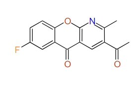3-Acetyl-7-fluoro-2-methyl-5H-[1]benzopyrano[2,3-b]pyridin-5-one