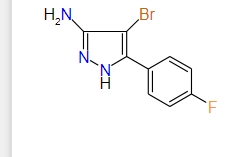 4-Bromo-5-(4-fluorophenyl)-1H-pyrazol-3-amine, 97%