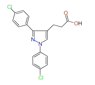 3-(1,3-bis(4-Chlorophenyl)-1H-pyrazol-4-yl)propanoic acid