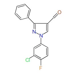 1-(3-Chloro-4-fluorophenyl)-3-phenyl-1H-pyrazole-4-carbaldehyde