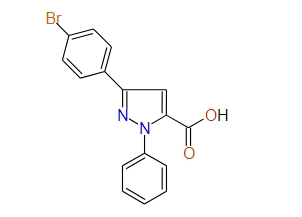 3-(4-Bromophenyl)-1-phenyl-1H-pyrazole-5-carboxylic acid, To be checked