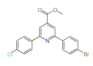 Methyl 2-(4-Bromophenyl)-6-(4-chlorophenyl)pyridine-4-carboxylate