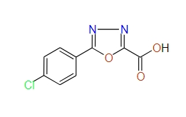 5-(4-Chlorophenyl)-1,3,4-oxadiazole-2-carboxylic acid, 95%