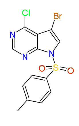 5-Bromo-4-chloro-7-tosyl-7H-pyrrolo[2,3-d]pyrimidine, 97%
