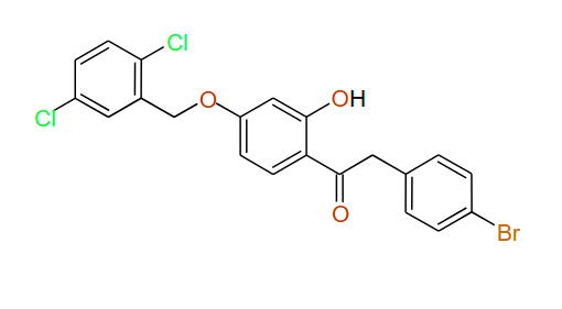 1-(4-(2,5-Dichlorobenzyloxy)-2-hydroxyphenyl)-2-(4-bromophenyl)ethanone, 97%