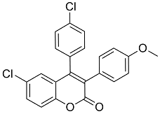 6-Chloro-4(4’-chlorophenyl)-3(4’-methoxyphenyl)-coumarin