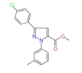 Methyl 3-(4-chlorophenyl)-1-m-tolyl-1H-pyrazole-5-carboxylate