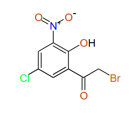 2-Bromo-1-(5-chloro-2-hydroxy-3-nitrophenyl)ethanone, 97%