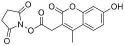 N-Succinimidyl-7-hydroxy-4-methyl-3-coumarinnyl acetate
