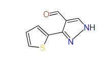 3-(Thiophen-2-yl)-1H-pyrazole-4-carbaldehyde, 97%