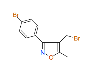 4-(Bromomethyl)-3-(4-bromophenyl)-5-methylisoxazole, 96%