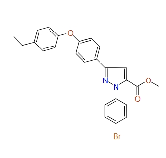 Methyl 3-(4-(4-ethylphenoxy)phenyl)-1-(4-bromophenyl)-1H-pyrazole-5-carboxylate, 97%