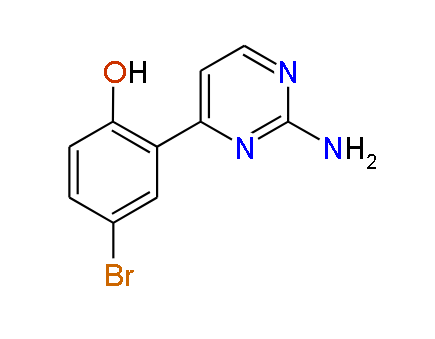 2-(2-Aminopyrimidin-4-yl)-4-bromophenol, 97%