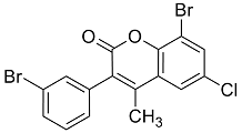 8-Bromo-3(3’-bromophenyl)-6-chloro-4-methylcoumarin