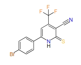6-(4-Bromophenyl)-4-(trifluoromethyl)-1,2-dihydro-2-thioxopyridine-3-carbonitrile