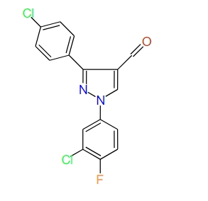 1-(3-Chloro-4-fluorophenyl)-3-(4-chlorophenyl)-1H-pyrazole-4-carbaldehyde
