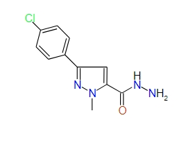 3-(4-Chlorophenyl)-1-methyl-1H-pyrazole-5-carbohydrazide, 97%