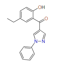 (5-Ethyl-2-hydroxyphenyl)(1-phenyl-1H-pyrazol-4-yl)methanone, 97%