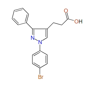 3-(1-(4-Bromophenyl)-3-phenyl-1H-pyrazol-4-yl)propanoic acid