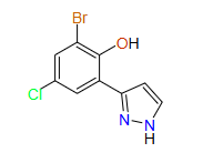 2‐bromo‐4‐chloro‐6‐(1H‐pyrazol‐3‐yl)phenol