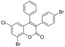8-Bromo-3(4’-bromophenyl)-6-chloro-4-phenylcoumarin