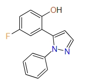 4-Fluoro-2-(1-phenyl-1H-pyrazol-5-yl)phenol, 97%