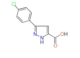 3-(4-Chlorophenyl)-1H-pyrazole-5-carboxylic acid, 97%