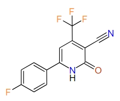4-(Trifluoromethyl)-6-(4-fluorophenyl)-1,2-dihydro-2-oxopyridine-3-carbonitrile
