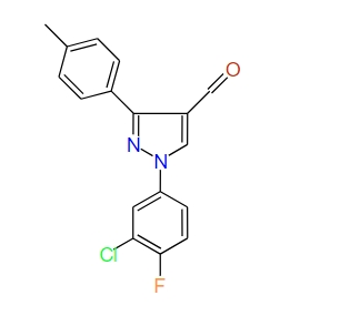 1-(3-Chloro-4-fluorophenyl)-3-p-tolyl-1H-pyrazole-4-carbaldehyde
