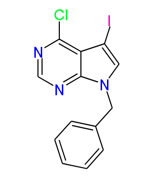 7-Benzyl-4-chloro-5-iodo-7H-pyrrolo[2,3-d]pyrimidine, 95%