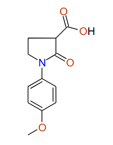 1-(4-Methoxyphenyl)-2-oxopyrrolidine-3-carboxylic acid, 97%