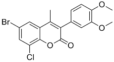 6-Bromo-8-chloro-3(3’,4’-dimethoxyphenyl)-4-methylcoumarin