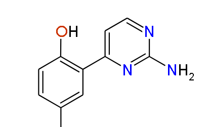 2-(2-Aminopyrimidin-4-yl)-4-methylphenol, 96%