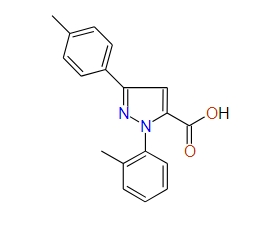 1-o-Tolyl-3-p-tolyl-1H-pyrazole-5-carboxylic acid, 97%