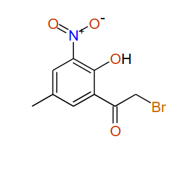 2-Bromo-1-(2-hydroxy-5-methyl-3-nitrophenyl)ethanone, 97%