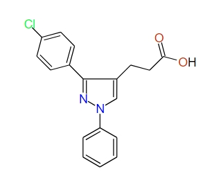 3-(3-(4-Chlorophenyl)-1-phenyl-1H-pyrazol-4-yl)propanoic acid